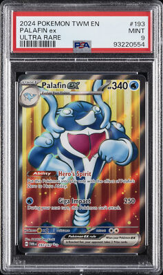 2024 POKEMON TWM EN-TWILIGHT MASQUERADE ULTRA RARE #193 PALAFIN EX