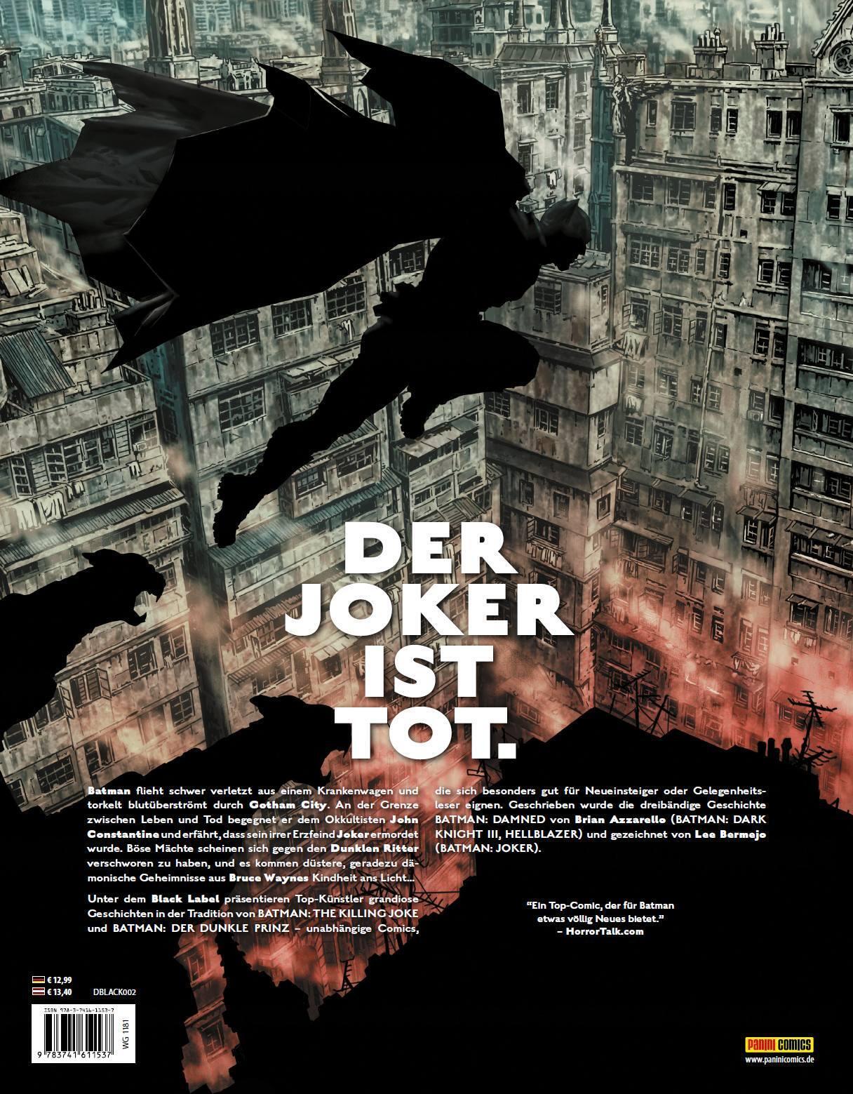 Thumbnail - Batman: Damned | Bd. 1 | Brian Azzarello | Buch | 60 S. | Deutsch |