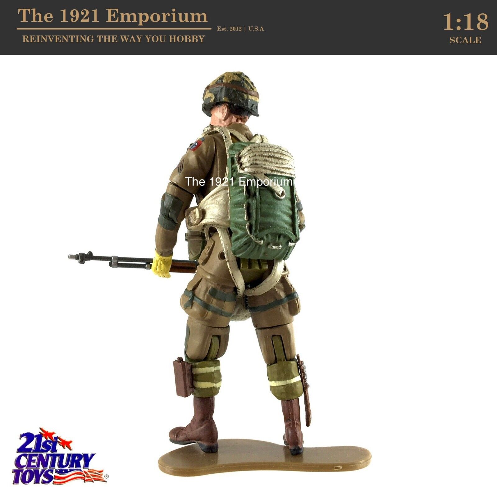 1:18 21st Century Toys Ultimate Soldier XD WWII 82nd Airborne Paratrooper  Figure