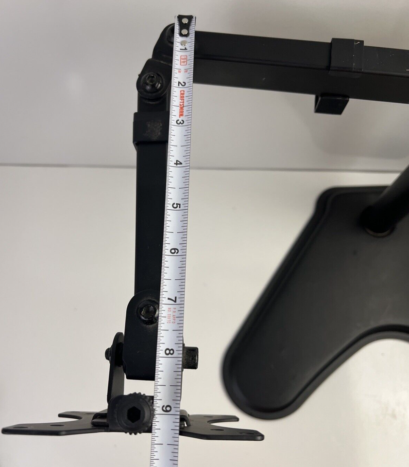 Dual Screen up to 27" TV & Monitor Desk/Table Stand Black eBay