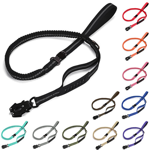 Heavy Duty Dog lead Leash 4-6FT No Pull Bungee Dog Leash with Quick Release