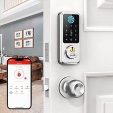 Smart Keyless Entry Deadbolt with Fingerprint and Keypad