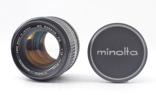 【Mint】MINOLTA MC ROKKOR-PG 50mm f/1.4 Standard Prime Lens From Japan #1593