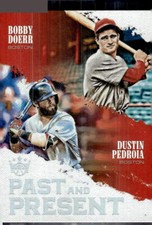 2018 Panini Diamond Kings #PP2 Dustin Pedroia / Bobby Doerr Past and Present