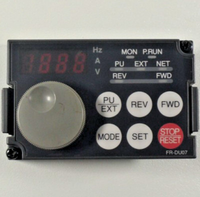 Mitsubishi Electric FR-DU07, 4-Digit LED Display, Control Panel Keypad
