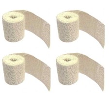4 ROLLS x 8cm x 3 Metres MODROC PLASTER OF PARIS SCULPT MODELLING CRAFT BANDAGE