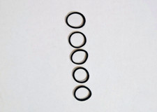 Five 13mm x 1mm Square Audio / Video Rubber Belts for CD/DVD/MD/DAT / Cassettes