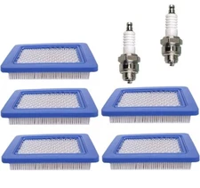 Spark Plug J19LM & Filter 491588 Toro 20332 Craftsman 3364 for Briggs & Stratton