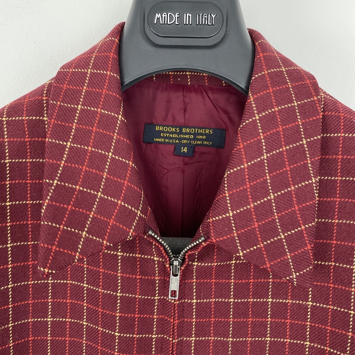Brook wool short jacket サイズ1 Brooks Brothers Vintage Women's Wool Zip Front Short Jacket