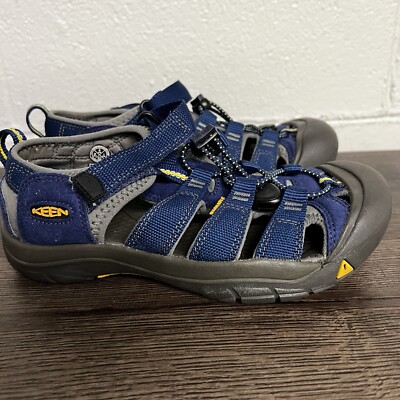 Keen Newport H2 Sport Shoes Sandals Youth Boys Kids Size 4 Blue Waterproof