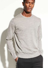 M247 NWT VINCE 100 WOOL STRIPE MEN CREWNECK SWEATER SIZE S, M, L, XL 225