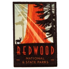 Redwood National State Park Patch California Forest Travel Sublimated Iron On
