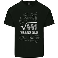 21st Birthday 21 Year Old Geek Funny Maths Mens Cotton T-Shirt Tee Top