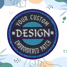 Custom Embroidered Personalized - Your Own Design Logo Image Patch 3 inch