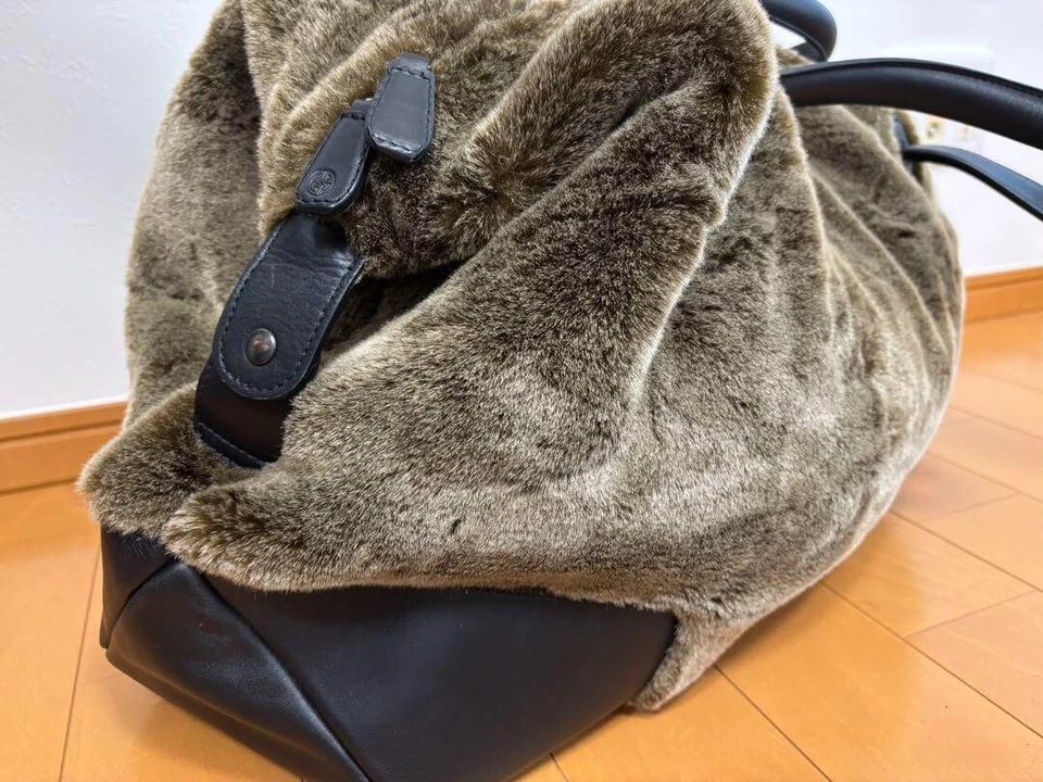 Bolso de Viaje GIORGIO ARMANI Boston Piel/Cuero Marrón Para Hombre Usado De Japón Foto 2 de 4