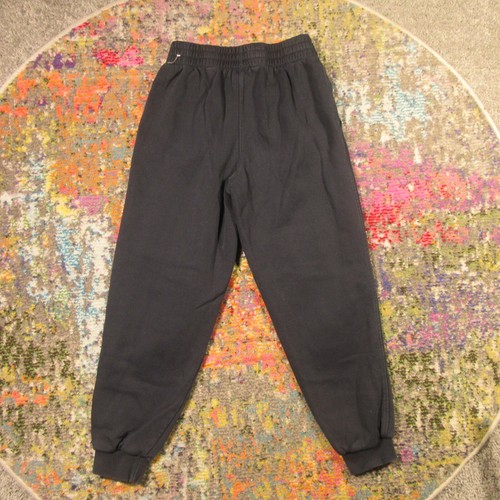 Nike Sweatpants Youth L Black Fleece Joggers 26 In Inseam Embroidered Swoosh Boy - Picture 2 of 11