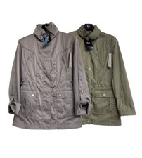 Ladies Klass Jacket Coat Pockets Windbreaker Water Resistant Rain Jacket 490