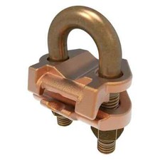 Burndy Grounding Connector, Cable To Rod/Pipe, 2/0 Awg - 250 Kcmil, 3/8" Pipe