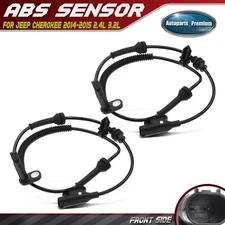 2x Front Left & Right ABS Wheel Speed Sensor for Jeep Cherokee 14-20 2.4L 3.2L