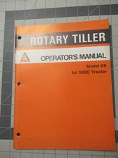 Allis Chalmers Rotary Tiller Operators Manual Model 66 for 5020 Tractor