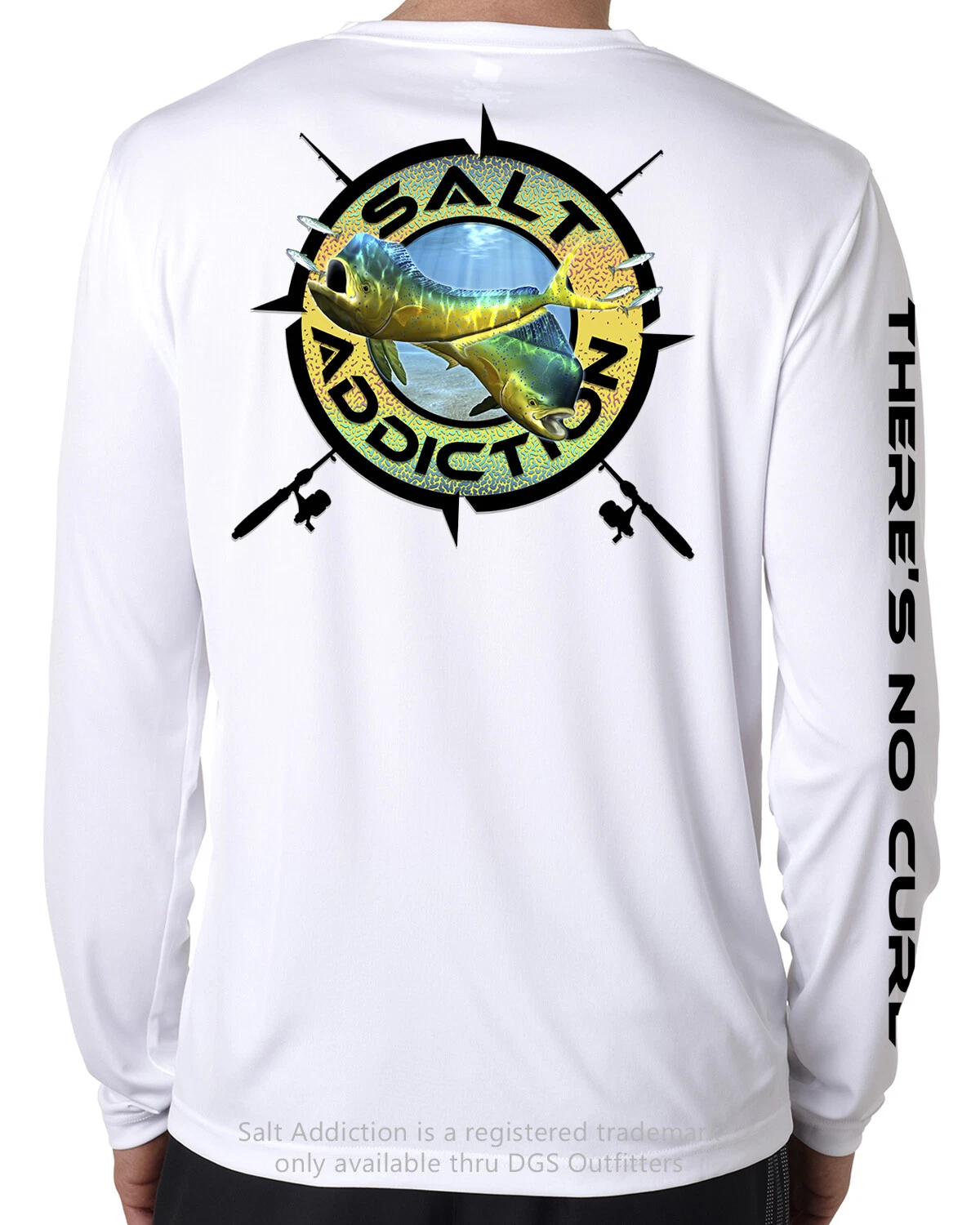Salt Addiction t shirt long sleeve microfiber fishing uv 50+ dry dolphin fit