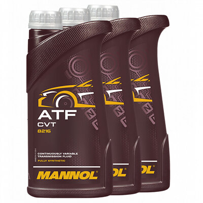 Getriebeöl Getriebe Öl MANNOL ATF CVT 3 X 1 Liter für Audi Hyundai KIA Toyota