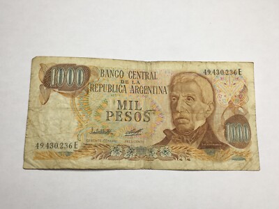 Billet Argentine 1000 Pesos (9-15/A0-23/1) | eBay