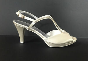 scarpe sposa con plateau e tacco largo