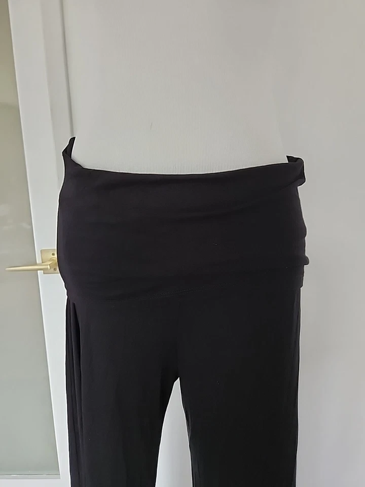 NWT Maternal America Pregnancy Maternity Lounge Pants Black Size M Made In USA - Image 2 of 4