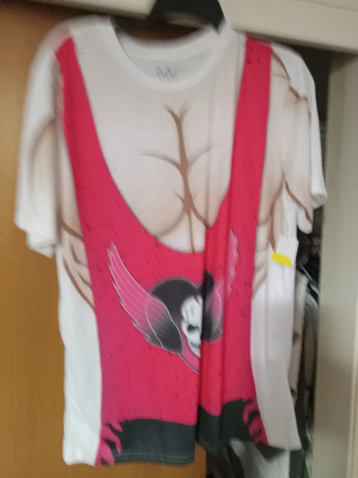 COMBO CAMISA BRET HART SOMBRAS Disfraz Muscular WWE Gafas de Sol Etiqueta Se Corte Sin Conectar Foto 2 de 4