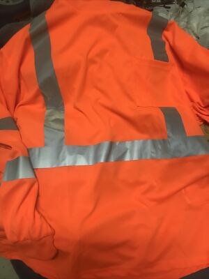 Hi Vis Caparazon  XXL MENS-Safety Reflective Long Sleeve T Shirt High Visibility