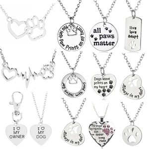 dog paw pendant necklace