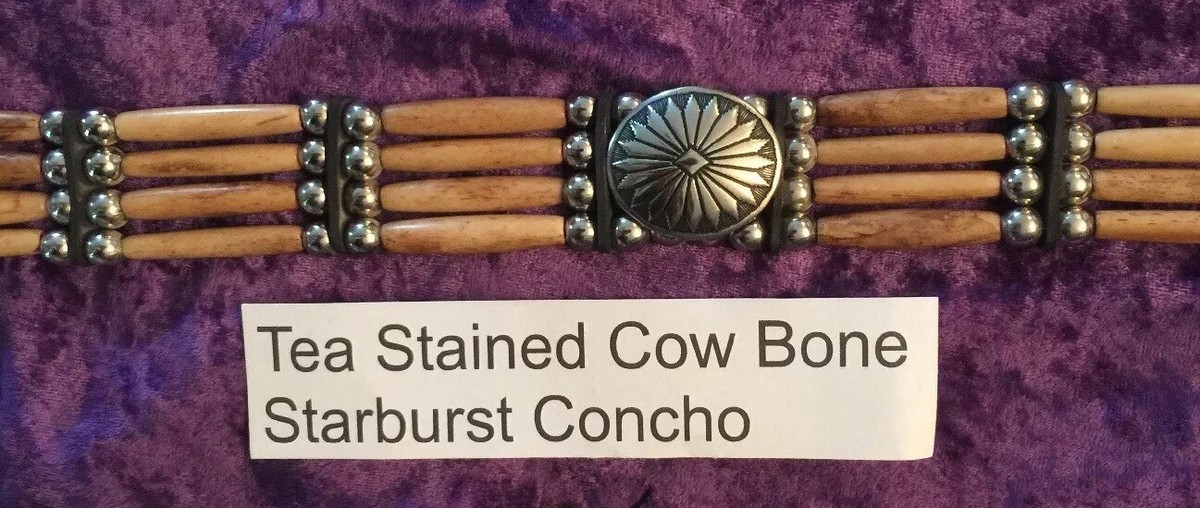 Beautiful Handmade Bone and Horn Concho Belt By Cactus  display picture 1