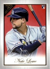Nate Lowe RC 2019 Topps Gallery #2 Tampa Bay Rays MLB Baseball Rookie Card. rookie card picture