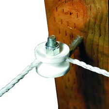 Powerfields Hot Rope Corner/End Lag Pulley 4 Pack White