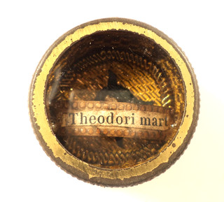 ANTIQUE RELIQUARY w RELIC RELIQUE SAINT THEODORE MARTYR / S. THEODORI MART