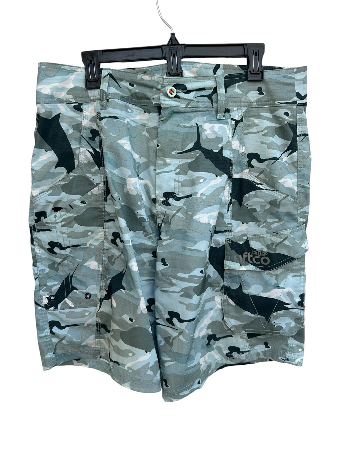 Aftco Tactical Fishing Shorts Men's 32 Ripstop Cargo Camo Utility Outdoor Wear
Opens in a new window