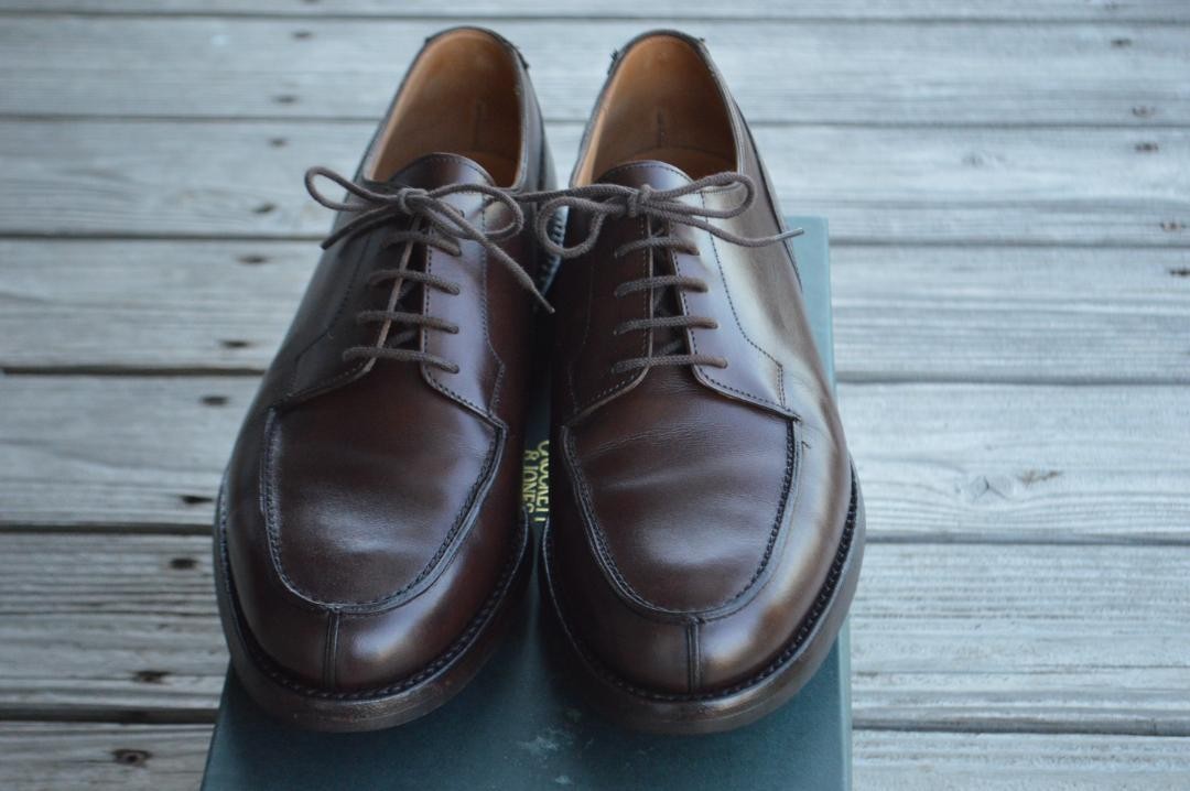Crockett & Jones Moreton U-Tip Dress Shoes 7.5E Dark Brown