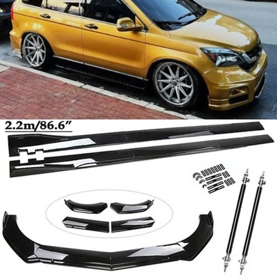 For Honda Pilot Front Bumper Lip Splitter Spoiler Strut Rods 86.6 Side Skirts