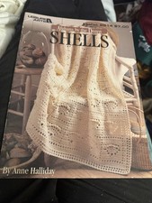 VTG AFGHANS BY THE DOZEN-SHELLS-LEAFLET 2814