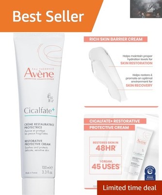 Cicalfate+ Restorative Protective Cream - 3.3oz for Sensitive Skin Repair
