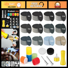 372pcs 1" Sanding Discs Hook & Loop Abrasive Pads for Drill, 60-7000 Grit, Polis 0.09 per gallon