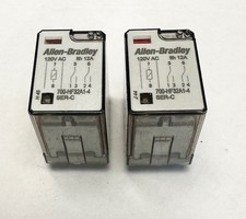 (2) Allen-Bradley 700-HF32A1-4 Ser. C 8-pin Relay 120V