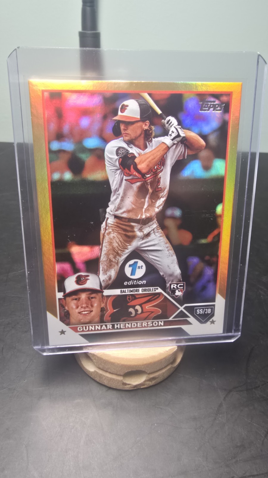 2023 Topps Series 1 1st Edition - Gunnar Henderson #206 Gold Foil RC Orioles 🔥⚾