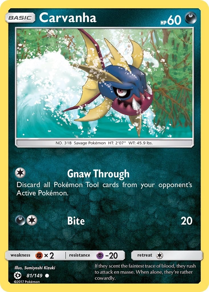 Carvanha [SM01 - 81/149]NMCommon Stock Image