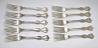 10 Towle OLD COLONY Sterling Silver 7" Forks - NO MONO - 496g