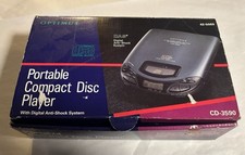Optimus CD-3590 Portable Compact Disk Player Complete in Box