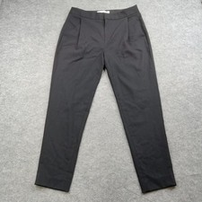 Everlane Pants Womens 0 Black Wool Slim Tapered Ankle Dress Work Trousers