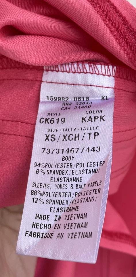 KAPK Pink Cherokee iFlex Scrub Top Extra Small Nursing Medical Stretch - Image 4 of 4