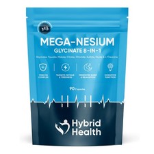 Mega nesium Glycinate 8 in 1 Supplement 1800 MG 90 Vegan Capsules Magnesium 0.94 per thousand milligrams